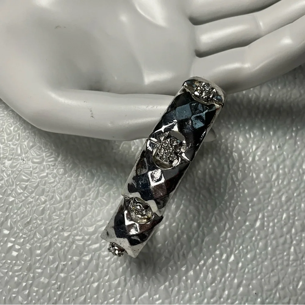 Stainless Steel‎ Rhinestone Elastic Bracelet